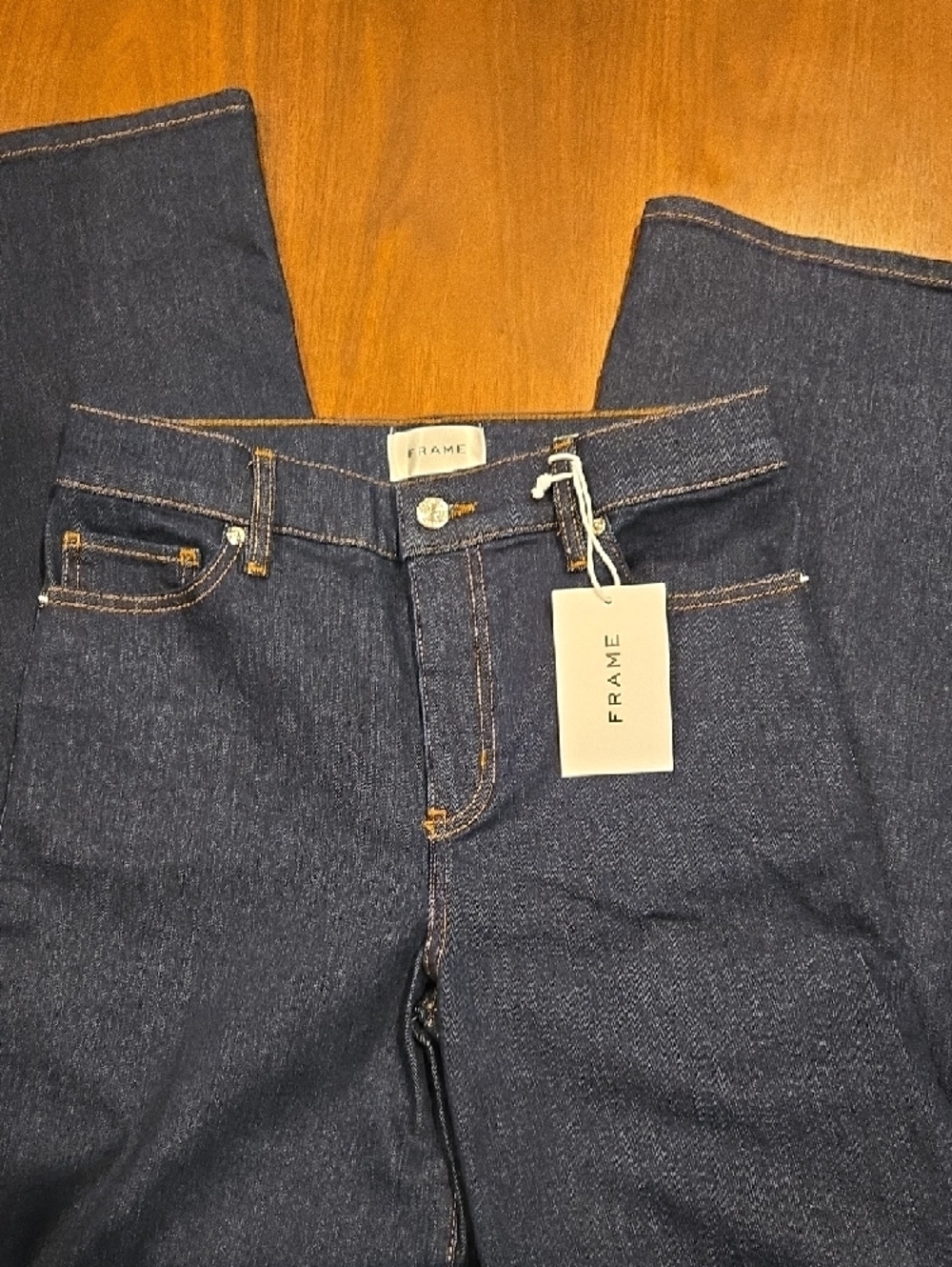 Frame Le Slim Palazzo Women’s Wide-Leg Jeans in Rinse - Picture 4 of 8